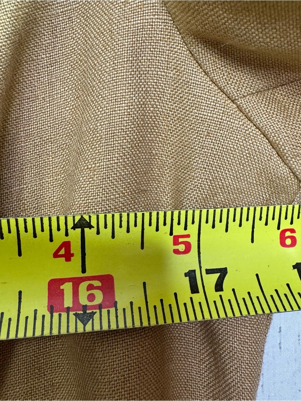 DKNY 100% Linen Tan Blazer Jacket Size 8 Office Career Quiet Luxury Coastal - Picture 13 of 14